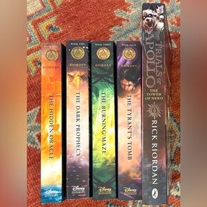 FULL SERIES — “The Trials of Apollo” by Rick Riordan — 5 books in VGUC📗📕📙📒📘